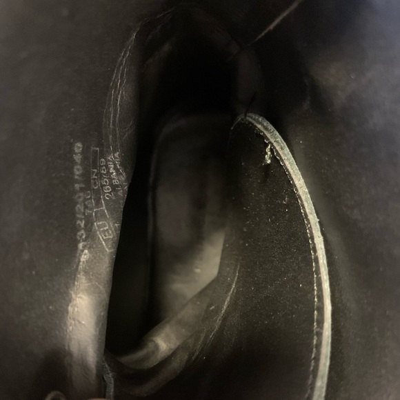 Zara Basics Pearl Studded Lace Up Chunky Boots Size 41 Y2K Goth Steampunk Grunge - Picture 9 of 9